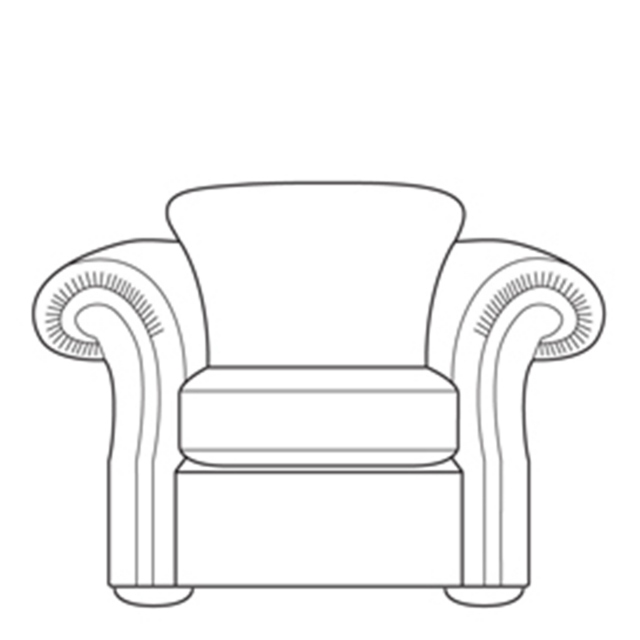 Standard Back Chair In Fabric - Huxley