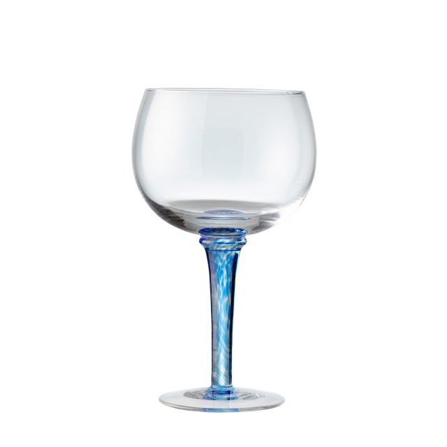 Set of 2 Blue Balloon Gin Glasses - Denby Imperial
