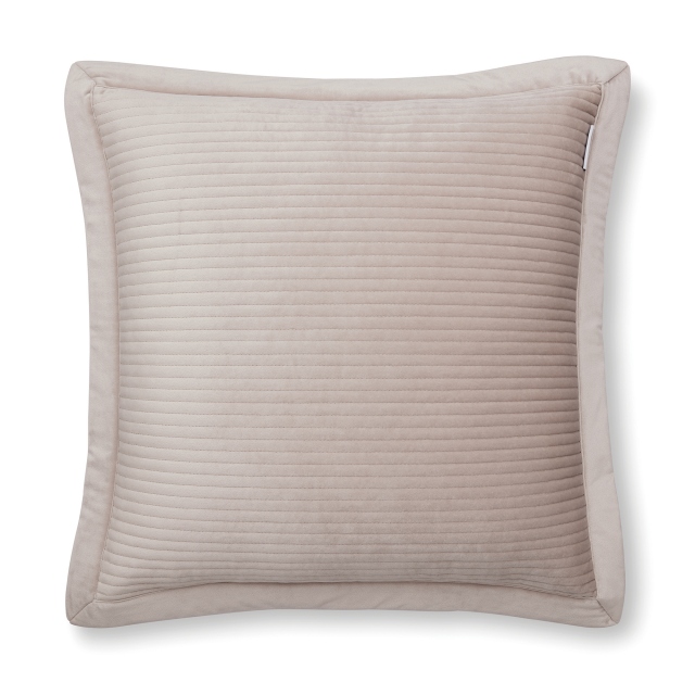 Terence Conran Linear Velvet Stone Large Cushion