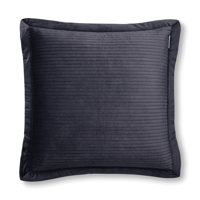Terence Conran Linear Velvet Grey Large Cushion