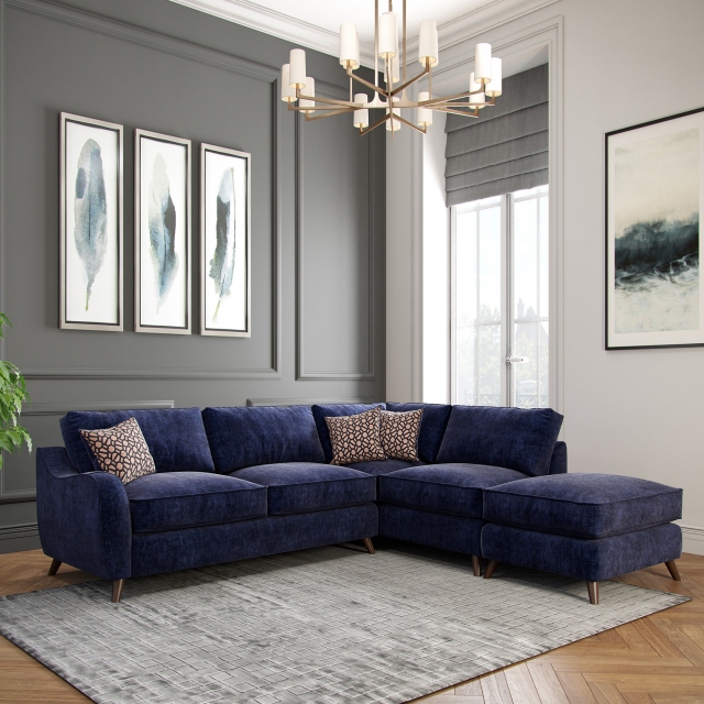 2 Seat Sofa In Fabric - Azure