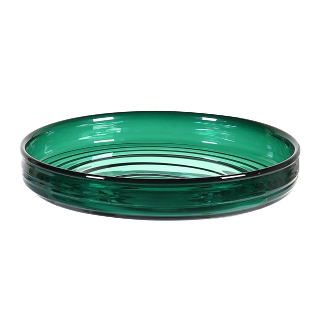 Glass Bowl Turquoise Large
