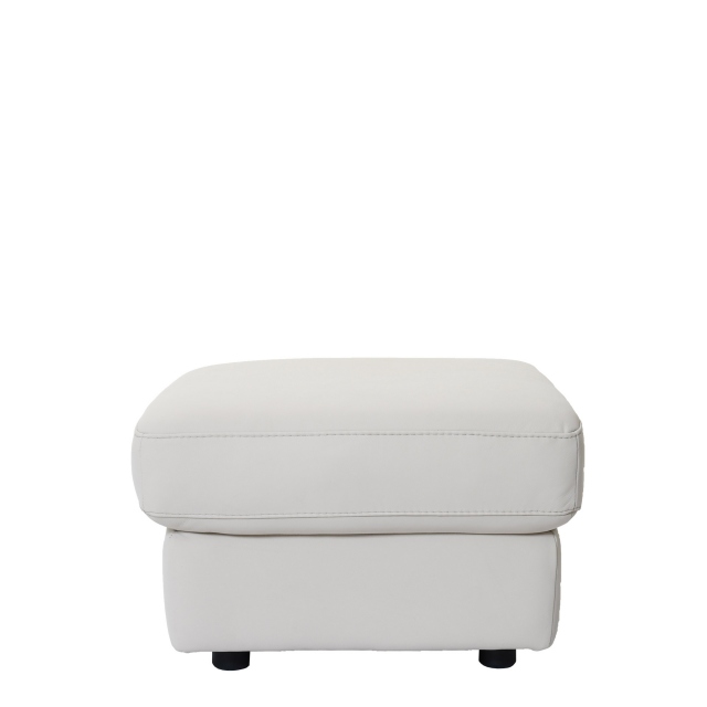 Footstool In Leather - Giovanni
