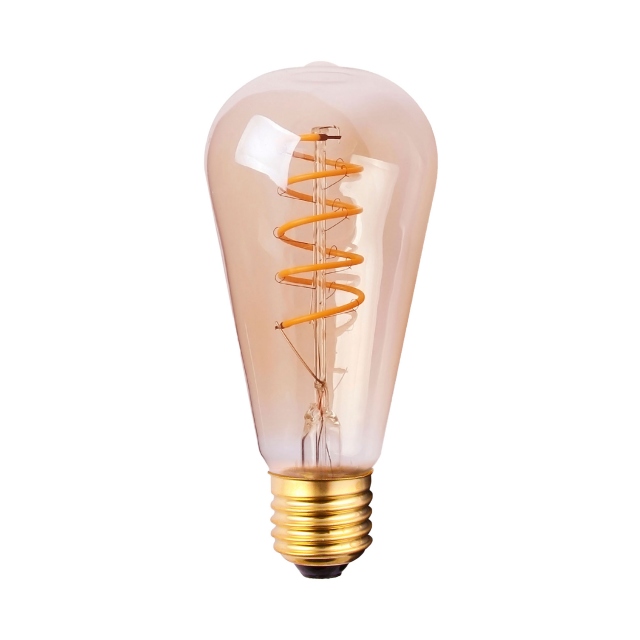 LED Vintage Valve Bulb 4W ES Tinted Warm White Dimmable Bulb