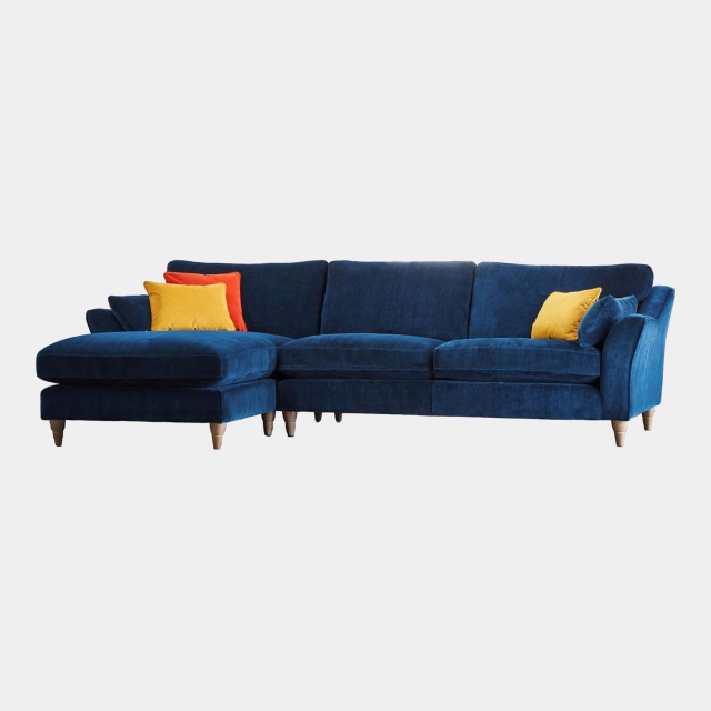 Large LHF Chaise Sofa In Fabric - Oscar