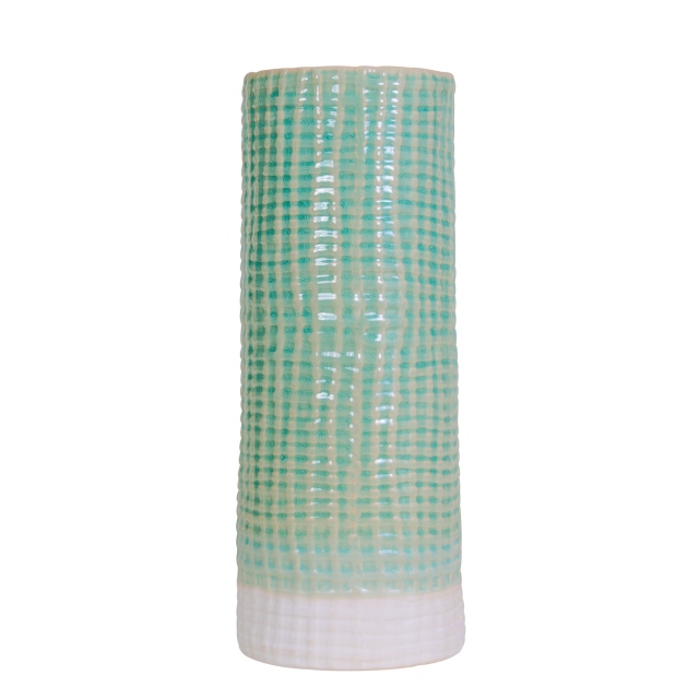 Shorton Ceramic Vase Mint Large