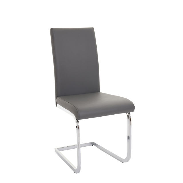 Salvo - Faux Leather Cantilever Dining Chair