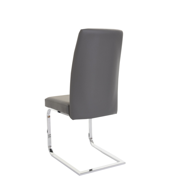 Cantilever Dining Chair In Faux Leather - Prato