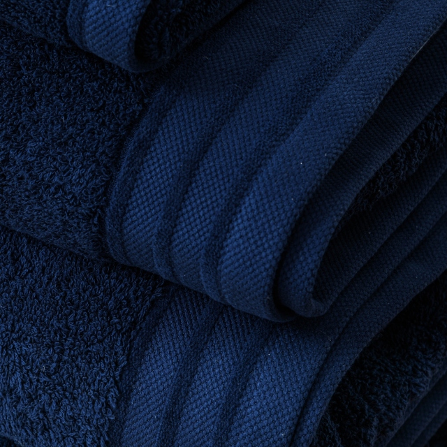 Lisbon Navy Towel Collection