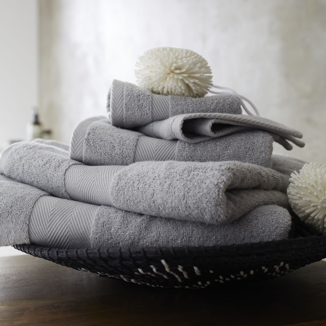 Silk Towel Grey Towel Collection