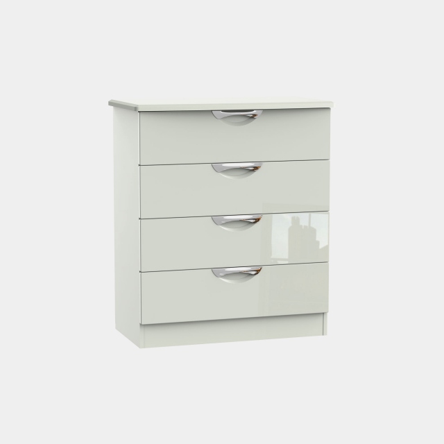 4 Drawer Chest Kaschmir High Gloss Fronts And Base - Stanford