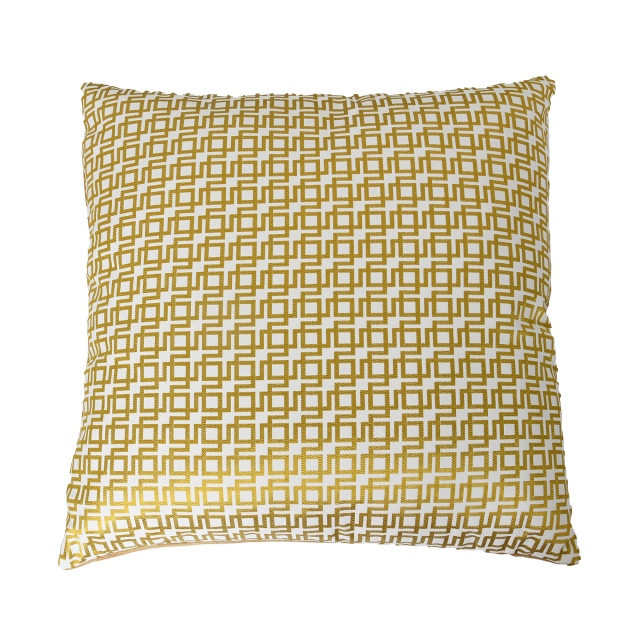 Muzio Patterned Yellow Large Cushion