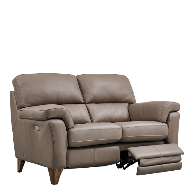 2 Seat 2 Power Recliner Sofa In Leather - Mistral