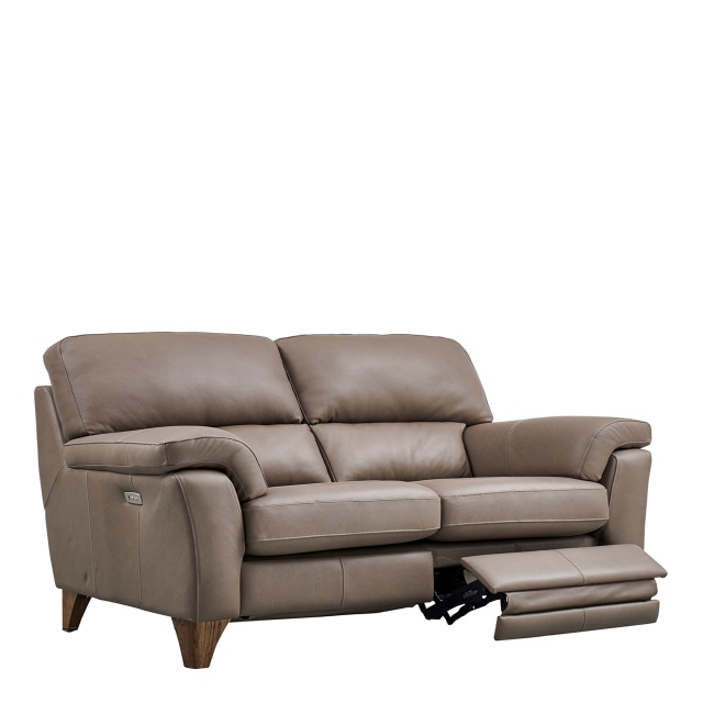 3 Seat 2 Power Recliner Sofa In Leather - Mistral