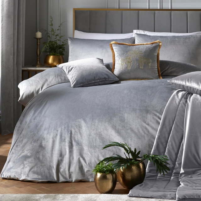 Montrose Silver Bedding Collection - Laurence Llewelyn-Bowen