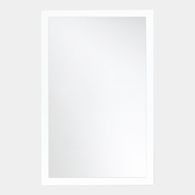 Wall Mirror In White High Gloss Finish - Alice
