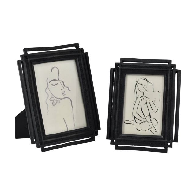 Intersect Photo Frame Black