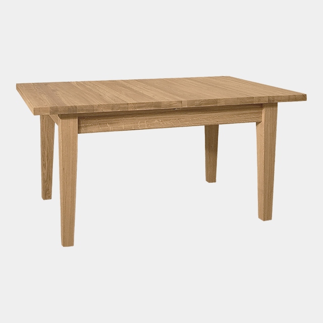 150cm 1 Leaf Extending Dining Table In Oak Finish - Loxley
