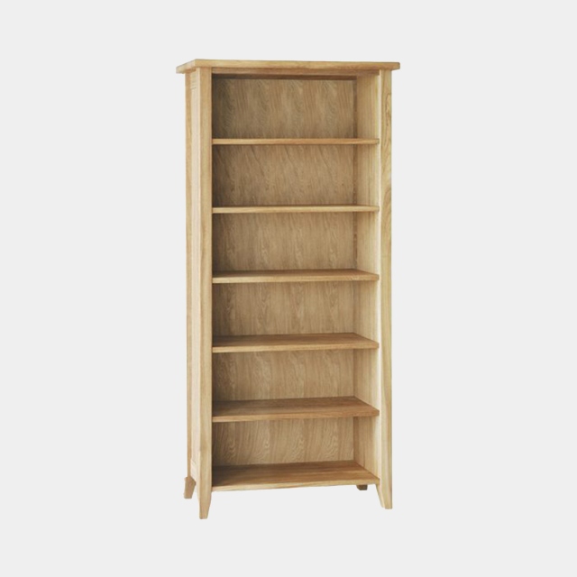 175cm Bookcase In Oak Finish - Loxley