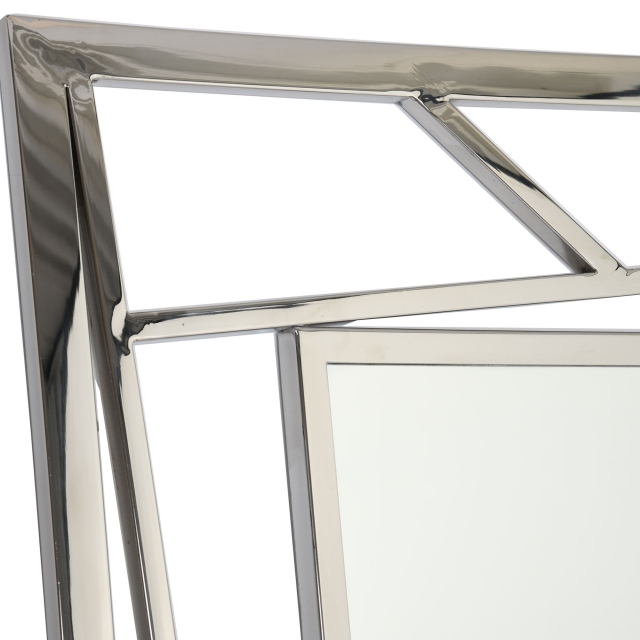 Rectangular Mirror With Stainless Steel Frame - Verla