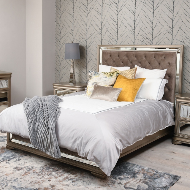 3 Row Embroidery Grey Bedding Collection