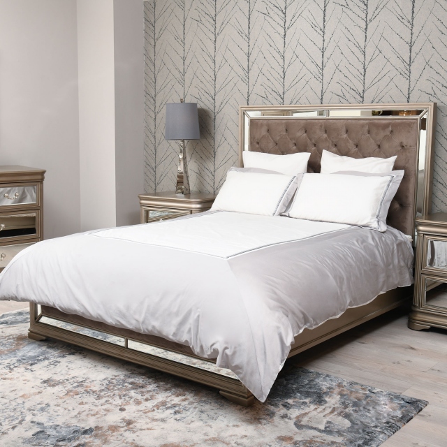 3 Row Embroidery Grey Bedding Collection