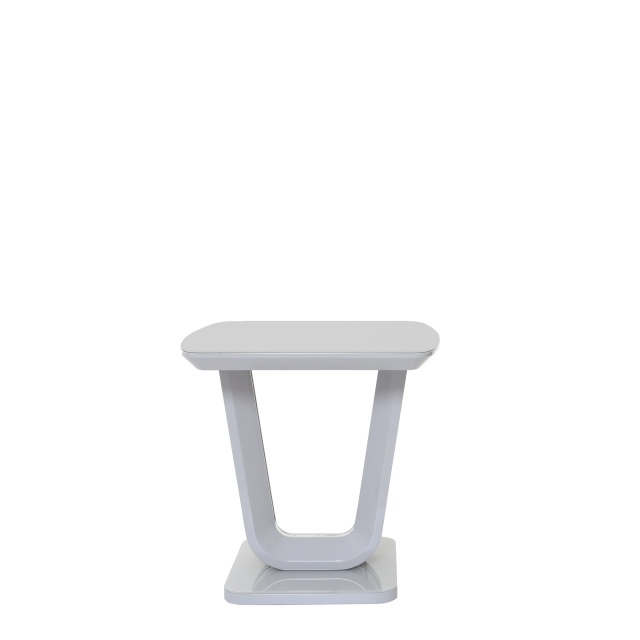End Table In Grey High Gloss - Eros