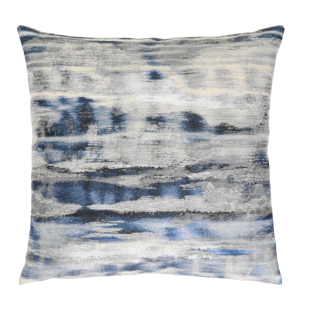 Large Blue Textured Cushion - Rothko