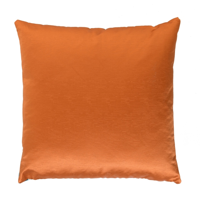 Large Orange Velvet Cushion - Kaleidoscope