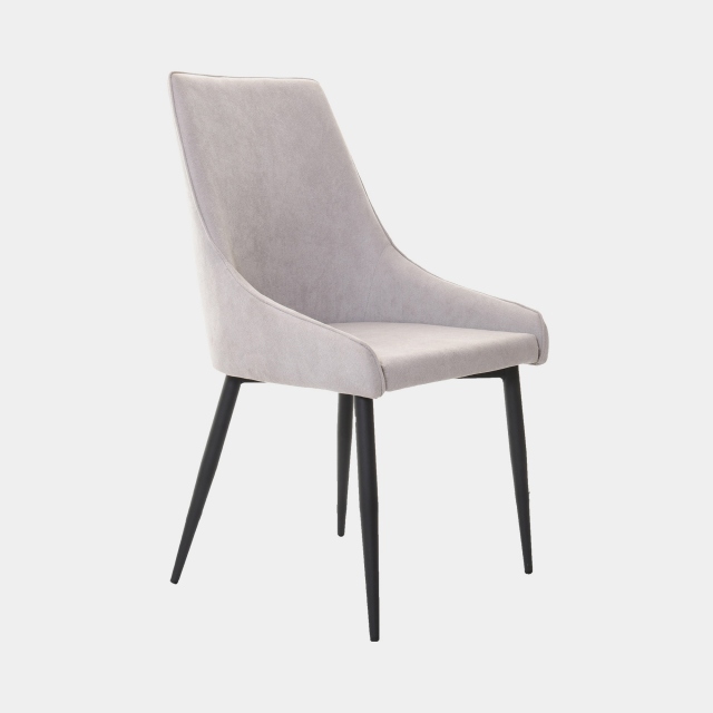 Santo - Dining Chair In Light Grey Fabric