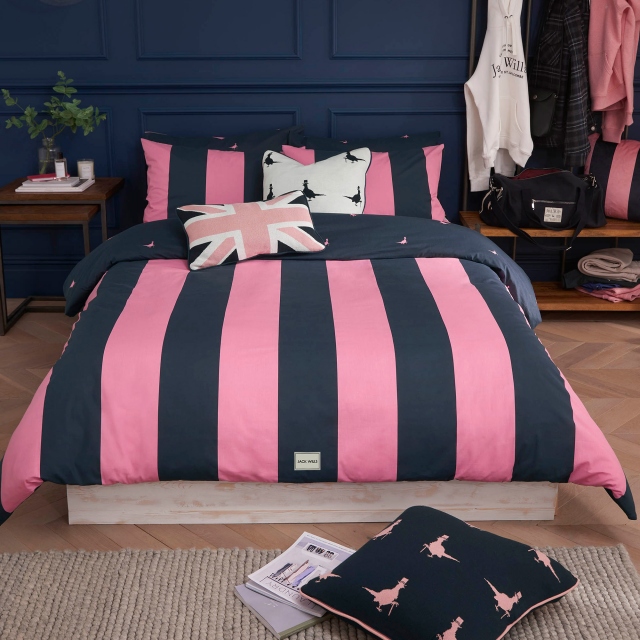 Jack Wills Heritage Stripe Pink Bedding Collection