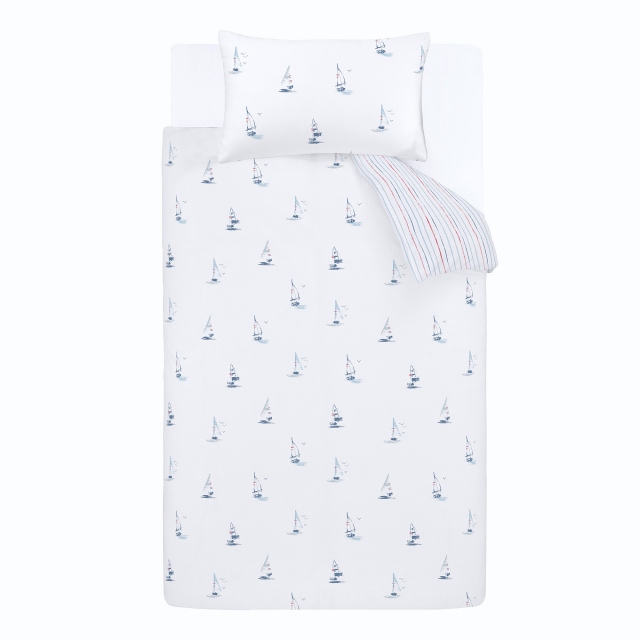Sailing Boats White Bedding Collection - Little Bianca