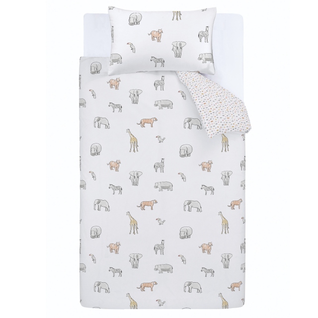 Zoo Animals White Bedding Collection - Little Bianca