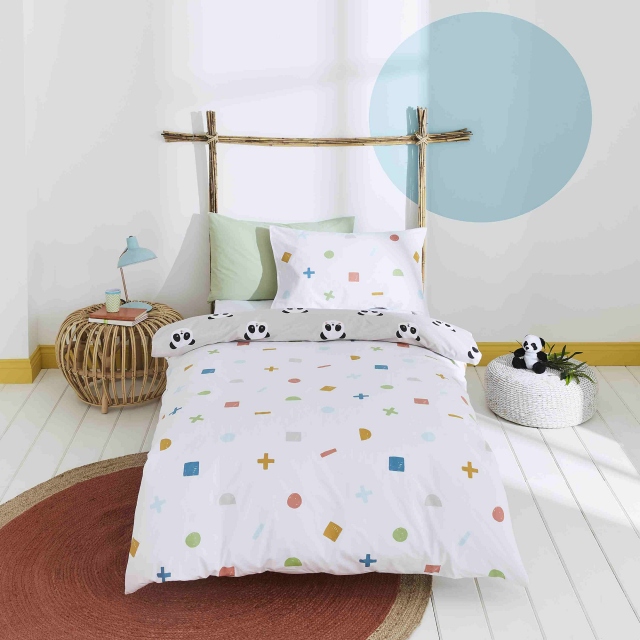 Born To Be a Pandas Friend White Bedding Collection - Little Bianca