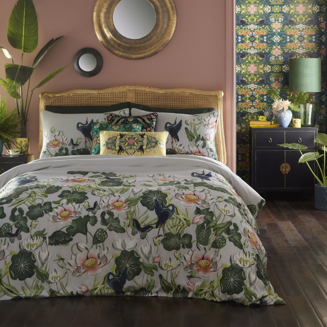 Wedgwood Waterlily Green Bedding Collection