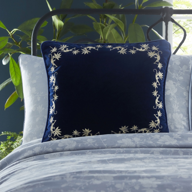 Wedgwood Sapphire Garden Blue Cushion Medium