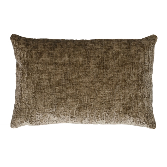 Verbier Textured Velvet Natural Bolster Cushion