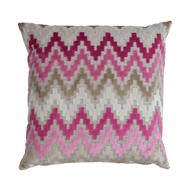 Manhattan Velvet Pink Cushion Large