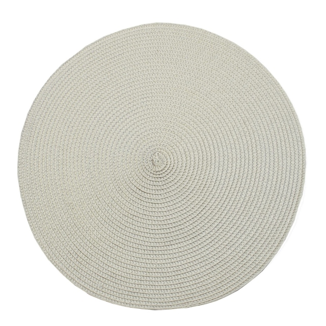 Linen Placemat - Circular Ribbed