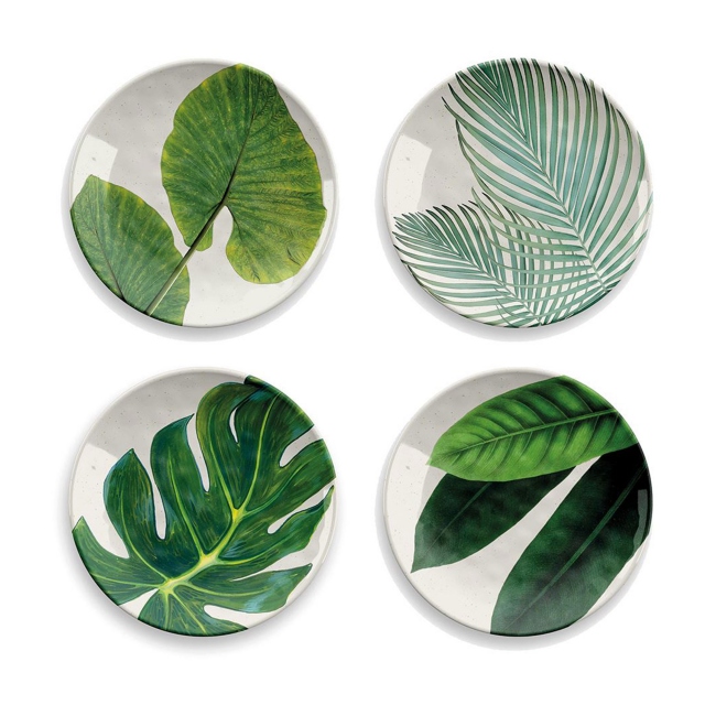 Amazon Floral Outdoor Side Plates Set 4