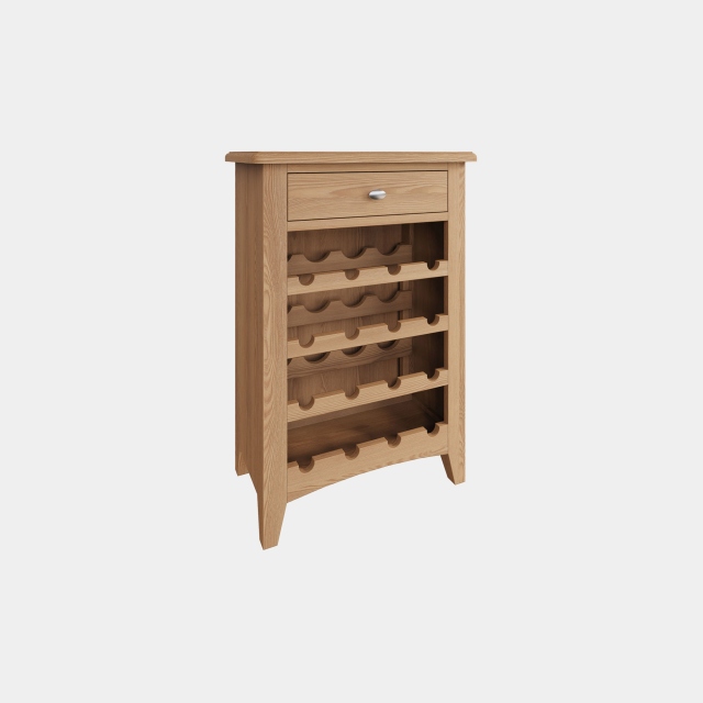 Wine Cabinet Oak Finish - Burham