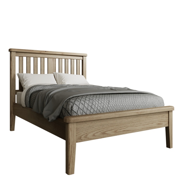 Bed Frame In Oak Finish - Farringdon