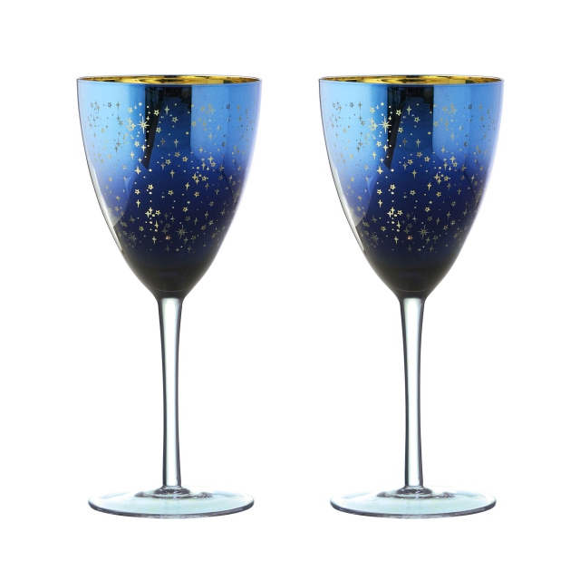 Set of 2 - Galaxy Wine Glasses