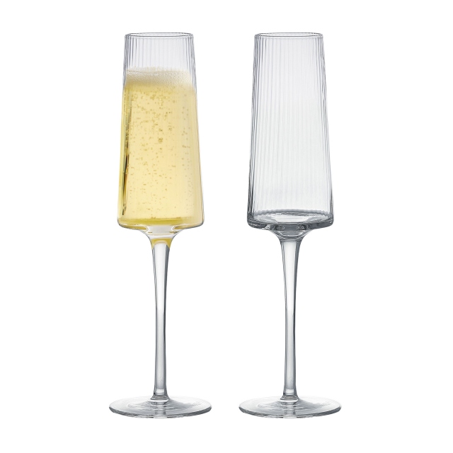 Set of 2 - Empire Champagne Flutes