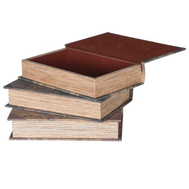 Distressed Book Boxes Set Of 3