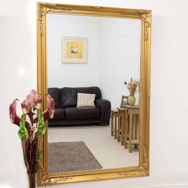 Buxton Leaner Mirror Gold
