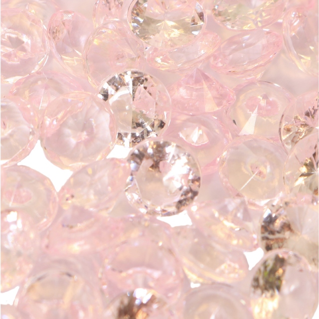 Acrylic Light Pink Diamonds