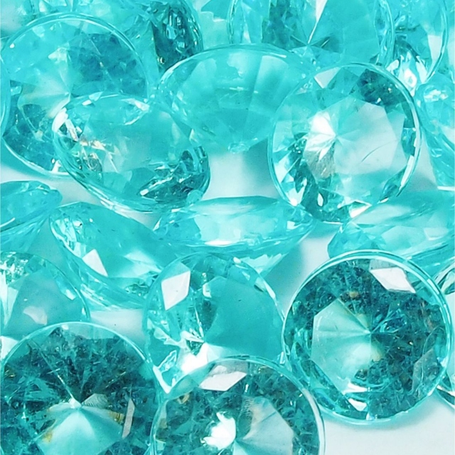 Acrylic Diamonds Pale Blue