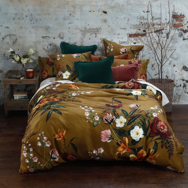 MM Linens Isola Mustard Bedding Collection