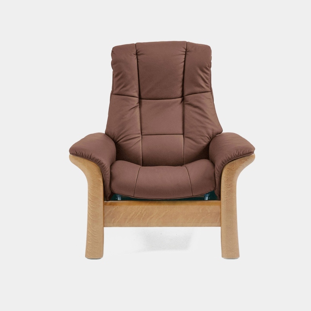 High Back Chair In Leather - Stressless Windsor